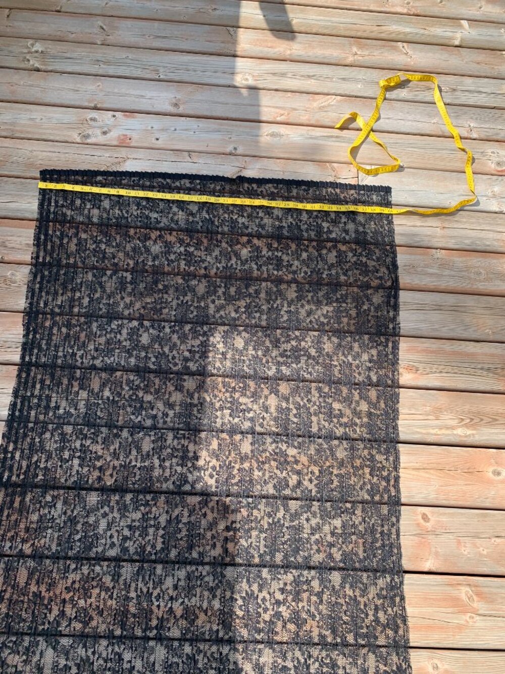 Vintage Lace Wrap Shawl Black Handmade Evening Boho Retro Cover Up 90s Y2K Scarf - Picture 10 of 11